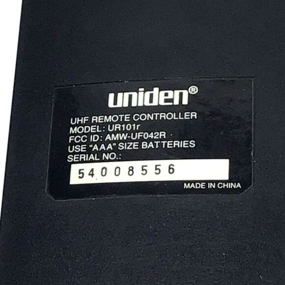 Uniden UST4400 Super R OEM Original Video Replacement Remote Control - Picture 2 of 5
